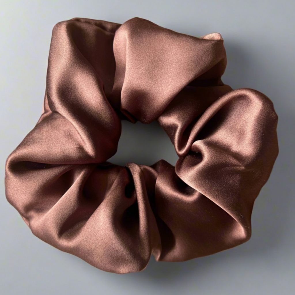 100% Mulberry Silk Scrunchies - Gentle Hair Ties for Healthy Hair and Beauty Sleep