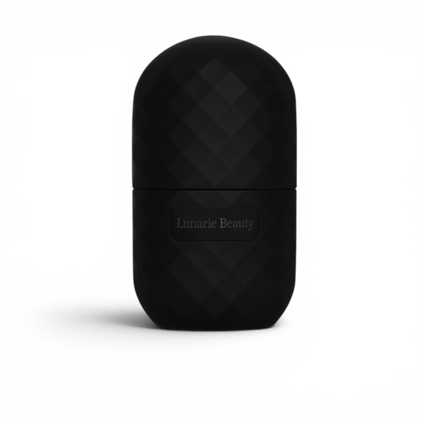 Black textured beauty product with 'Lumarie Beauty' branding on a white background