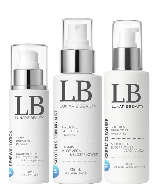 NEW RELEASE Daily Skincare Essentials Ritual – Complete 3-Step Everyday Routine | Lunarie Beauty