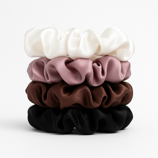 Mulberry Silk Scrunchie Set | 5 Pack